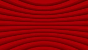 Dark red tech geometric abstract minimal motion background. Seamless looping. Video animation backdrop, 3d stripes waves lines blank empty space banner animation wallpaper 