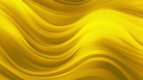 4k 3D animation neon lights of rows and rows of colorful popping yellow stripes rippling. Colorful wave gradient animation.. Future geometric patterns motion background. 3d rendering 4k