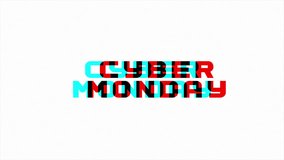 Cyber Monday glitch banner. Cyber Monday RGB channel glitchy text. CyberMonday sale web banner for advertising. Retail sale ad animation, online shopping, promo video. - Powered by Shutterstock - Get 15% off with code: PIKWIZARD15