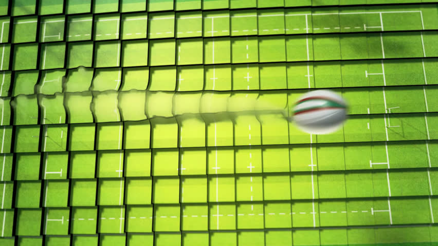 3D Animated Transition Of Rugby Ball Swooshing In And Toward The Camera While Rugby Field Appears And Disappears Behind It In Transparent Background. - Powered by Shutterstock - Get 15% off with code: PIKWIZARD15