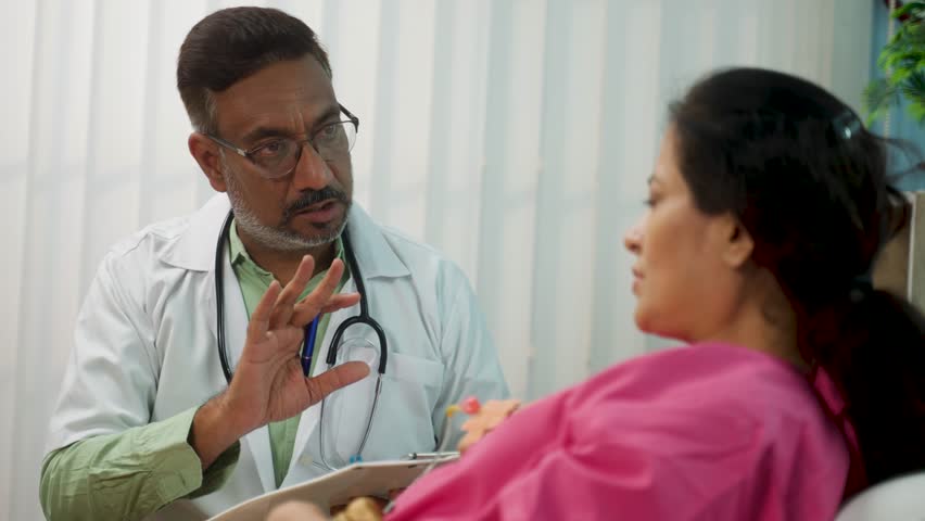Indian Doctor counseling senior admitted Patient near bedside at hospital ward - concept of examination, professional healthcare service and medical treatment - Powered by Shutterstock - Get 15% off with code: PIKWIZARD15