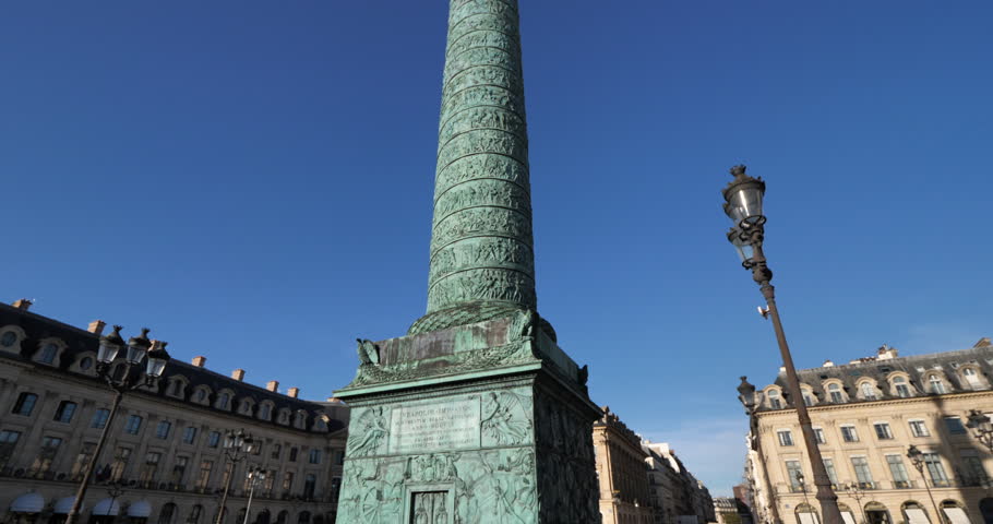 The Vendome column, Place Vendome, Paris, France