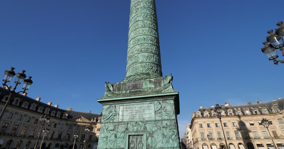 The Vendome column, Place Vendome, Paris, France