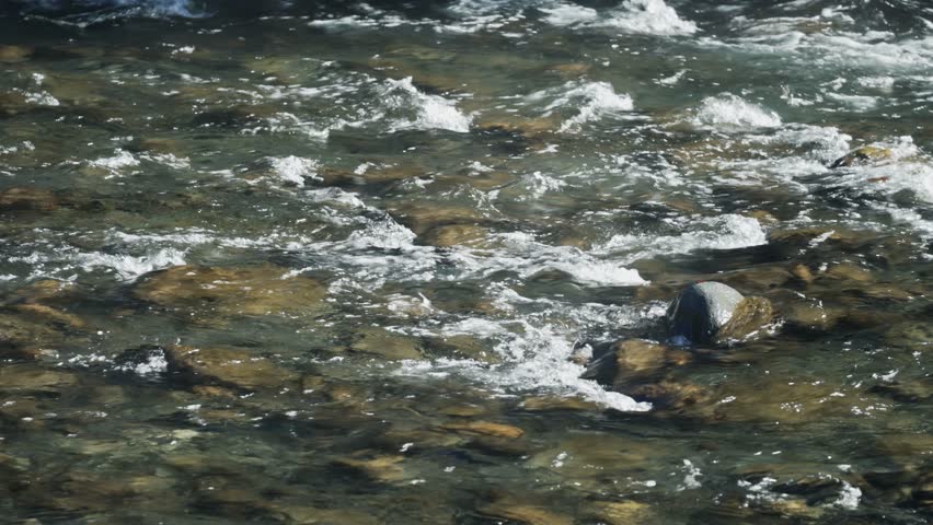 A clear and beautiful river in Kiyotsukyo, one of Japan