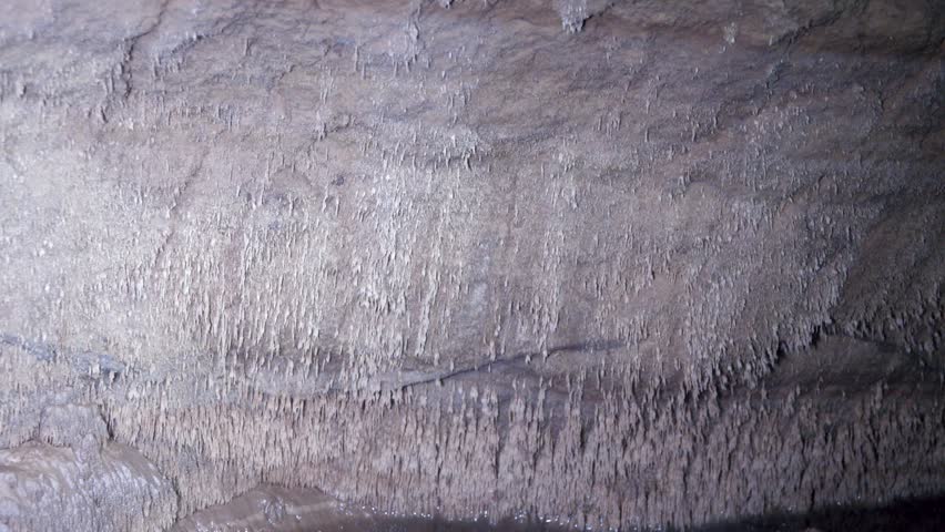 19th century quarry with pea stone; pisolite or calc sinter