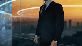 Augmented reality AR- businessman working with virtual reality at office. - Powered by Shutterstock - Get 15% off with code: PIKWIZARD15