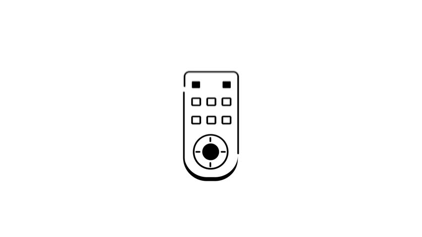 Check out tv remote animated outline icon 