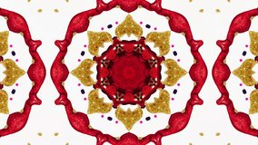 Kaleidoscope ornament mandala motion tile background pattern animation wallpaper