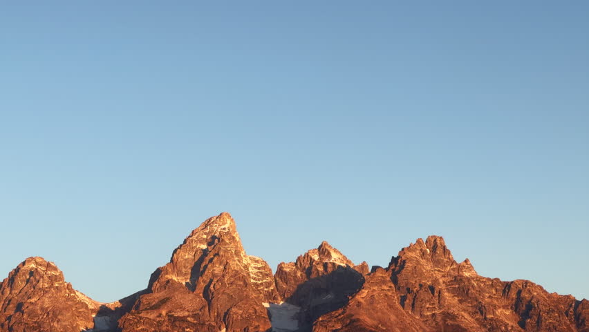 Grand Teton National Park HDR first light morning sunrise sunset pink red peaks Jackson Hole Wyoming Willow Elk Ranch Flats Photographer dream beautiful cinematic opener pan down movement