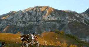 motocross in the mountains High quality 4k footage