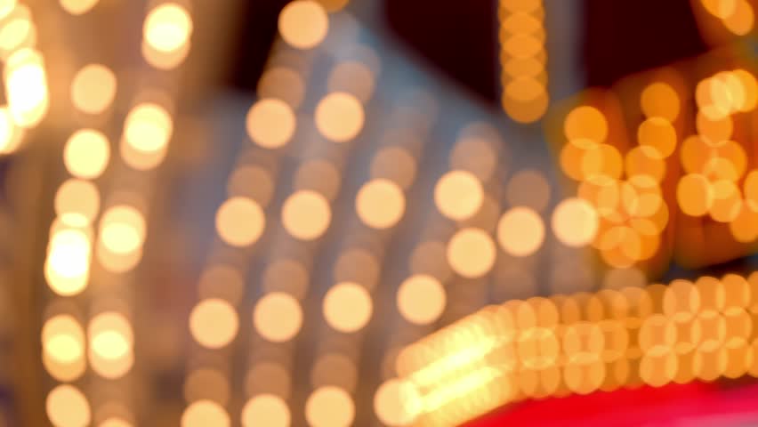 Typical blinking light bulb background in Las Vegas - travel photography