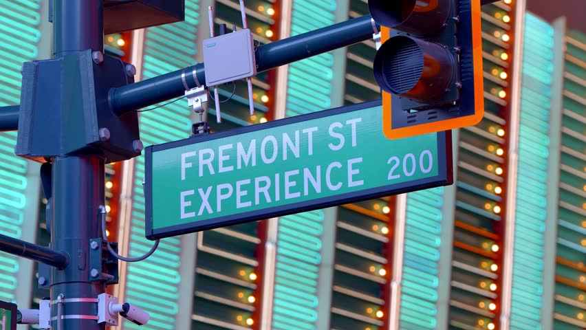 Fremont street sign in Las Vegas - travel photography