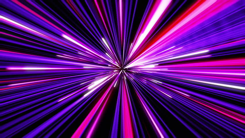 Beautiful High Speed Pink Blue Color Trails Flying Seamless Background. Super Fast Neon Lines Moving Looped 3d Animation. Shooting Stars Intro. Digital Glowing Strokes Motion Design Hyperjump 4k UHD. | Shutterstock HD Video #1111540085