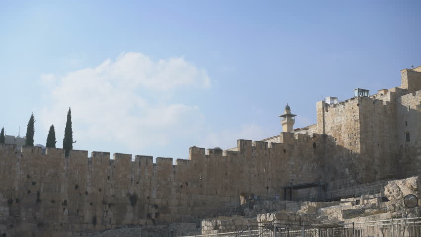 Al Aqsa Mosque, Jerusalem, Israel Royalty-Free Stock Footage #1111542873