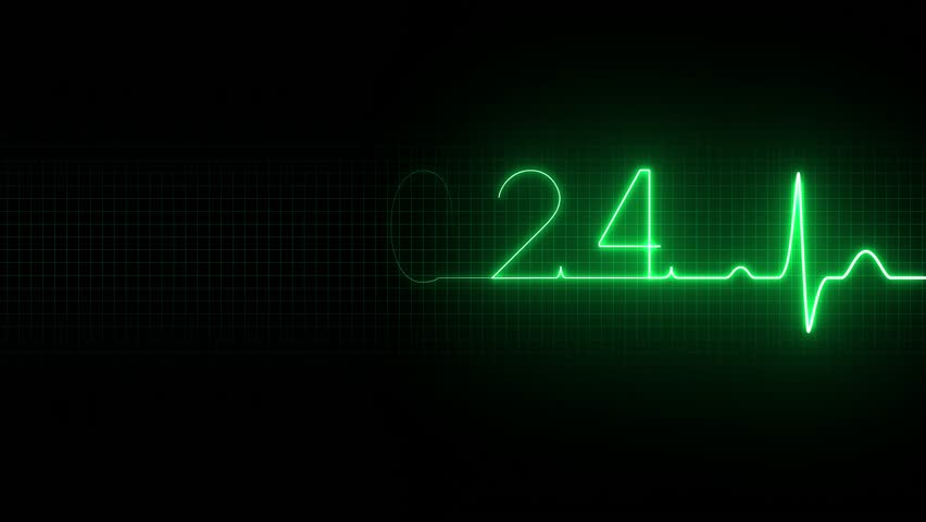 Cardiogram. 2024 reveal . New Year. Loop animation. | Shutterstock HD Video #1111549857