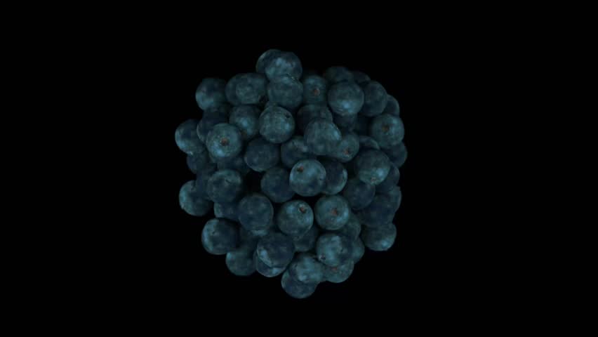 Blueberries close-up. blueberry food spinning slowly | Shutterstock HD Video #1111550231