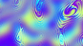 Seamless abstract psychedelic wavy background for loop playback. Abstract liquid surface. 4k video. Abstract oil texture