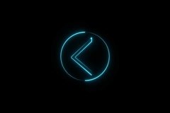 abstract neon arrow icon animation 4k 