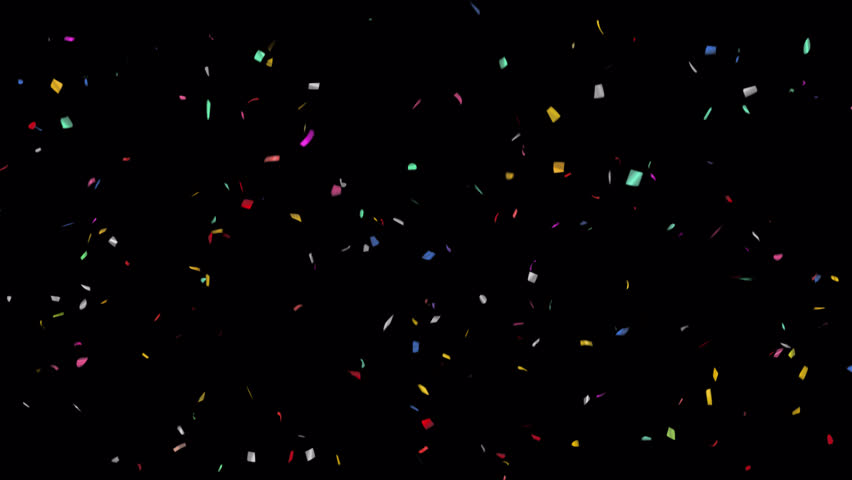 Falling Confetti Particles. Loop Animation With Alpha Channel Prores 4444. | Shutterstock HD Video #1111563717
