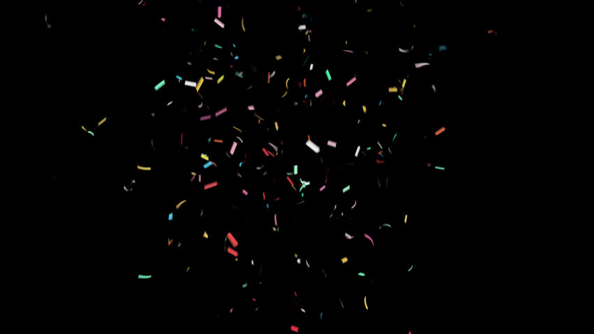 Celebration Confetti Particles. With Alpha Channel Prores 4444. | Shutterstock HD Video #1111563831