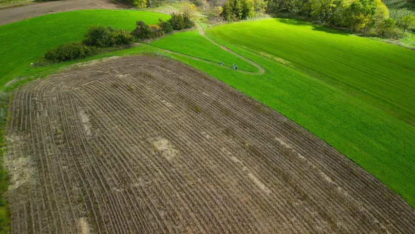 This footage is from Dodgeville, WI during a hiking event in the fall called Trails and Tastings.  It is a beautiful time of the year!