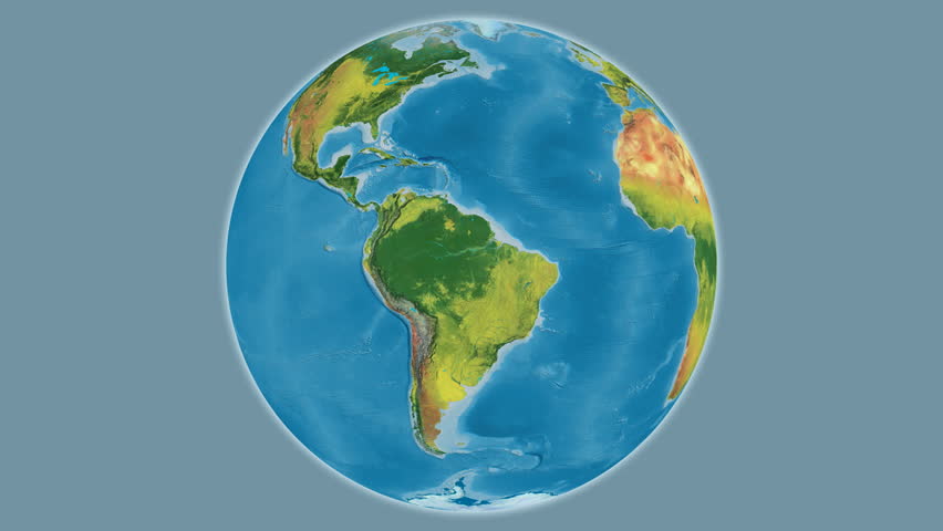 Sri Lanka on the globe. Outline. Topographic. No labels