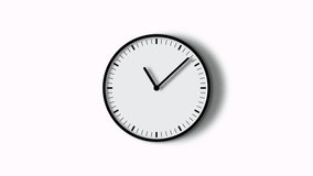 Office Wall clock Count Down 24 Hour Day Fast Speed. Clock with rotation arrows 4K Animation - Powered by Shutterstock - Get 15% off with code: PIKWIZARD15