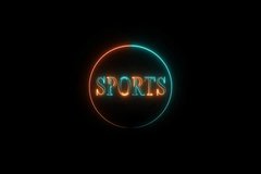 abstract glowing neon text logo animation 4k 