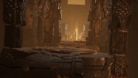 Dark Castle, Low Flight, Gargoyle, Fire, Darkness, Statue 3D Animations Rendering CGI Cinematic 4K - Powered by Shutterstock - Get 15% off with code: PIKWIZARD15