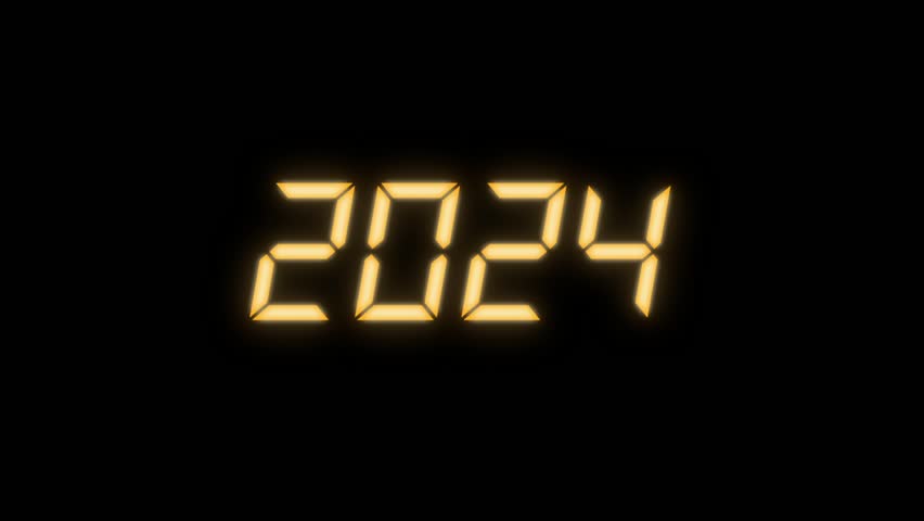 2024 emergence. New Year. Christmas. Two thousand twenty-four. | Shutterstock HD Video #1111601299