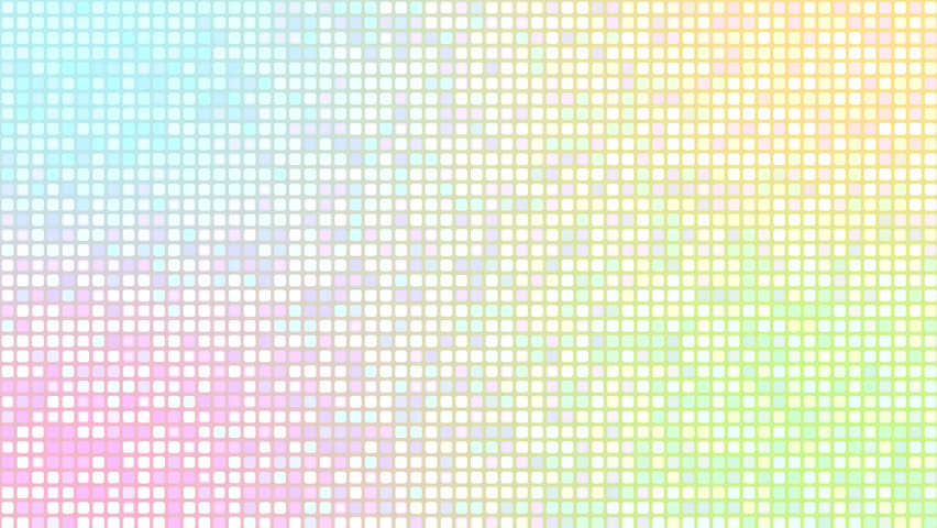 Various pastel-colored grids scroll right with flashing dots. 4K motion background. | Shutterstock HD Video #1111602429