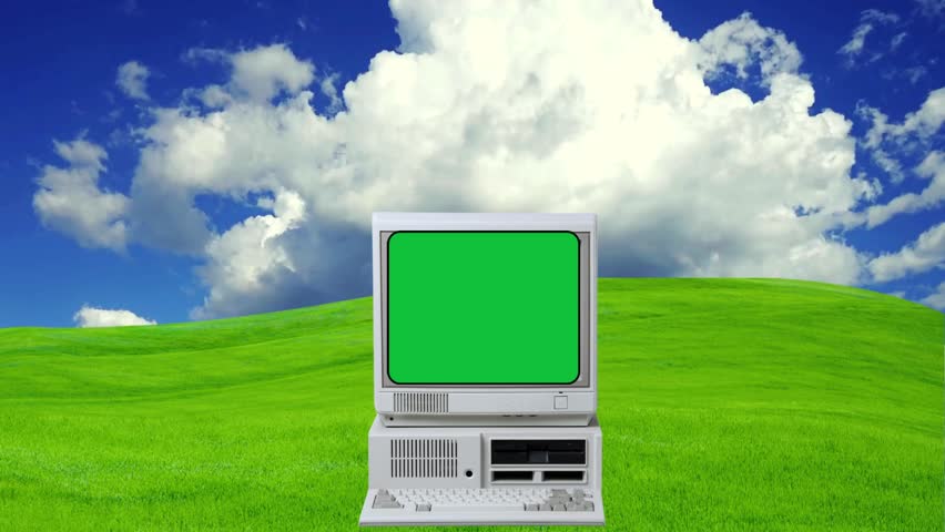 a green screen laptop in beautiful nature background with sky . Royalty-Free Stock Footage #1111605943
