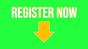 Animation of information for the location that must be clicked. "Register now" pointer animation	 - Powered by Shutterstock - Get 15% off with code: PIKWIZARD15