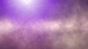 Fantasy space sky with a glowing nebula light and abstract falling glitter particles stars violet purple background animation. - Powered by Shutterstock - Get 15% off with code: PIKWIZARD15
