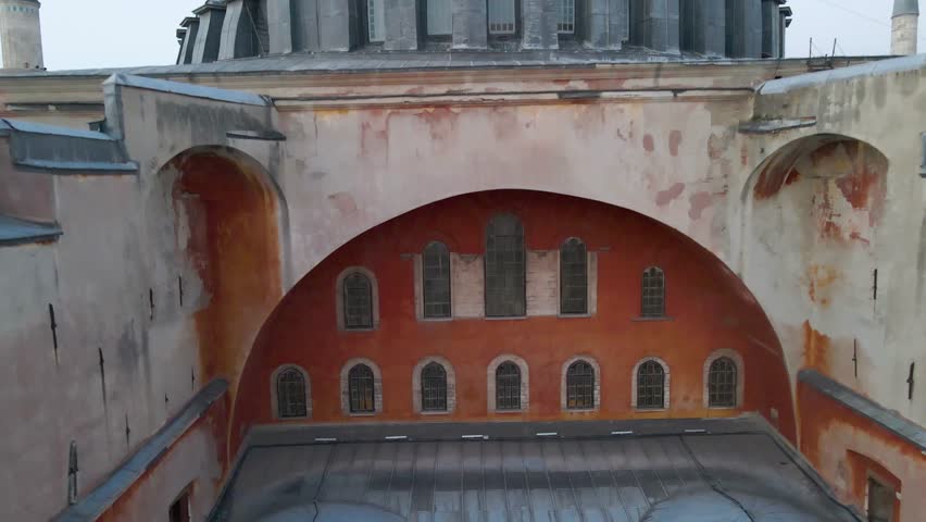 Istanbul Hagia Sophia Mosque Aerial View Drone Shooting - İstanbul Ayasofya Camii Havadan Görüntüleme