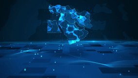 Middle East map background digital number code business security key technology - Powered by Shutterstock - Get 15% off with code: PIKWIZARD15