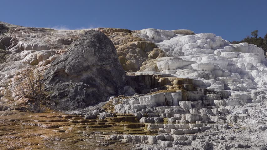 Travertine terraces, black Devil