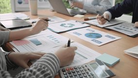 Carbon offset price report CO2 emission. Future growth Net zero waste in ESG office protect climate change global warming social issues project. Group asia woman people SDGs plan team talking workshop - Powered by Shutterstock - Get 15% off with code: PIKWIZARD15