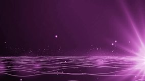 Fantasy pink waves seascape motion animation, Glitter pink purple particles abstract background 
Vertical video, Glow red pink purple blue digital landscape, Pink wave line animated background - Powered by Shutterstock - Get 15% off with code: PIKWIZARD15