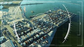 Aerial Drone Vision of Container Ship Terminal Harbor - Powered by Shutterstock - Get 15% off with code: PIKWIZARD15