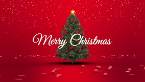 Merry Christmas Greeting Card with falling ornaments... - Powered by Shutterstock - Get 15% off with code: PIKWIZARD15