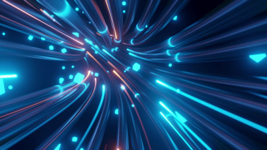 Fiber optic internet speed tunnel background