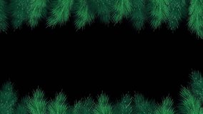 Animated background Merry Christmas and Happy New Year 2024