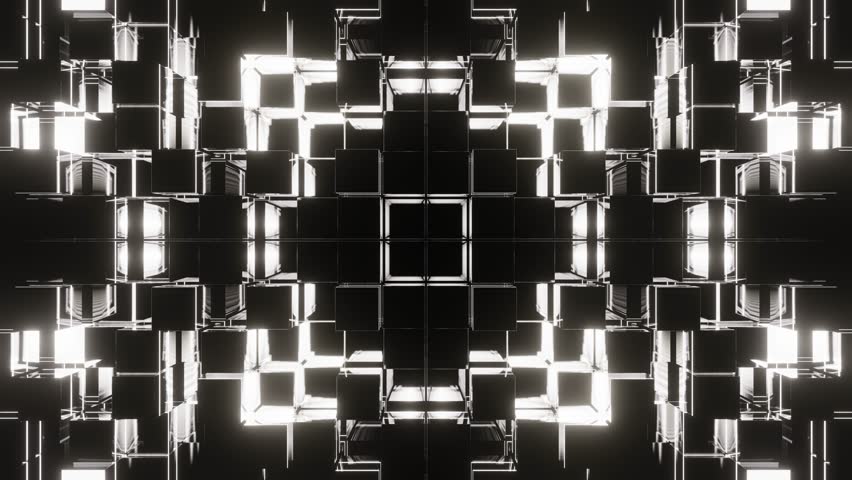 Black and White Square Strobe Background VJ Loop in 4K