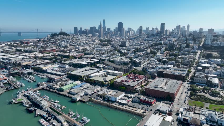 Downtown City At San Francisco In California United States. Megalopolis Downtown Cityscape. Business Travel. Downtown City At San Francisco In California United States.