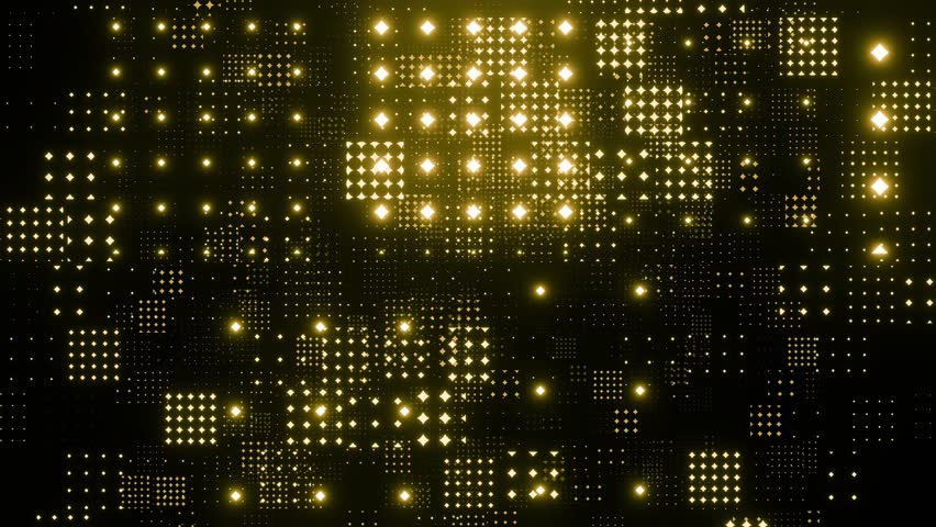 Seamless loop abstract global digital network. Yellow Network connection structure. Digital background with dots. Big data visualization. space travel, music performance. animation. stage visual | Shutterstock HD Video #1111641133
