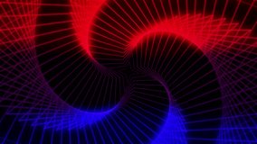 Abstract Red Blue Star Abstract Background Video, Wave Background Loop 4K Animation