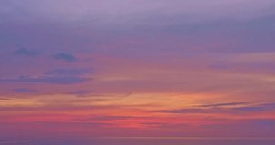 
time lapse amazing sweet sky above Karon beach Phuket at colorful sunset.
beautiful scene with the sun painting the s
time lapse amazing colorful cloud in beautiful sunset above the sea.
beautiful su