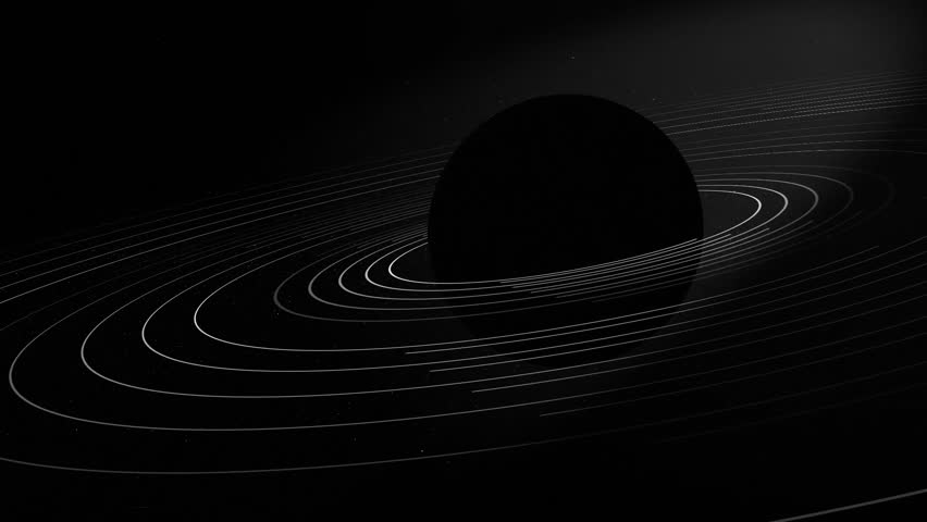 Unknown planet in space in motion on a dark background | Shutterstock HD Video #1111658997