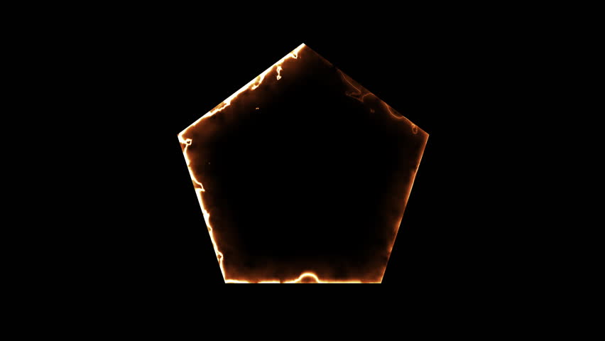 Polygonal Fire Energy. Computer generated 3d render